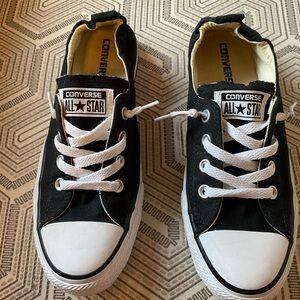 Converse Women’s Classic Black and White Sneakers